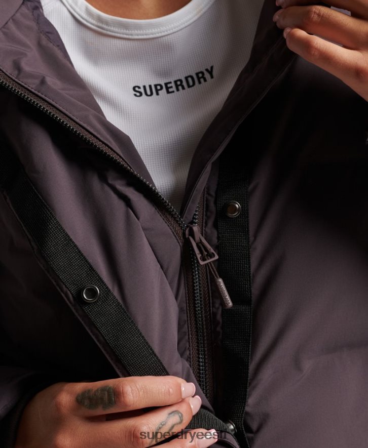 Superdry naised rongi õngejada polsterdatud jope B2LT46342 Riietus lilla