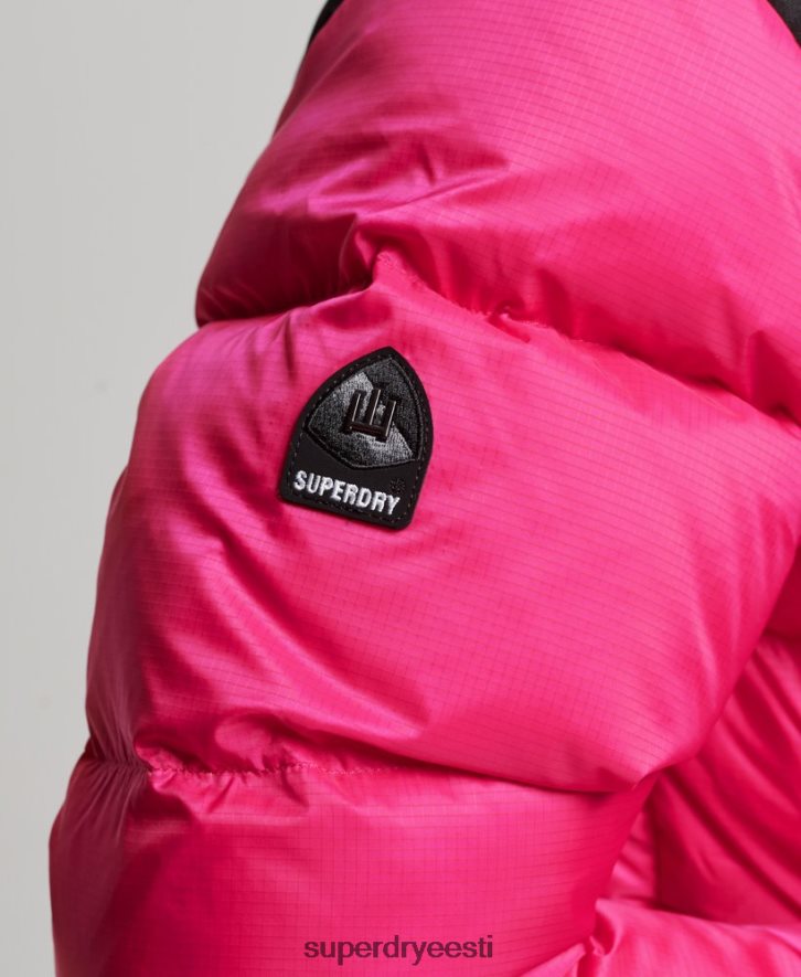 Superdry naised sportliku koodiga puffjakk B2LT45491 Riietus roosa