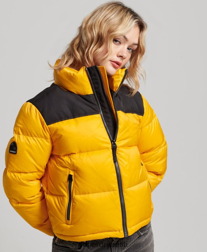 Superdry naised sportliku koodiga puffjakk B2LT45511 Riietus kollane