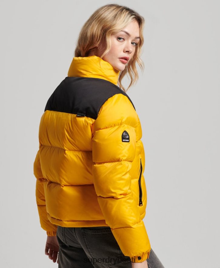 Superdry naised sportliku koodiga puffjakk B2LT45511 Riietus kollane