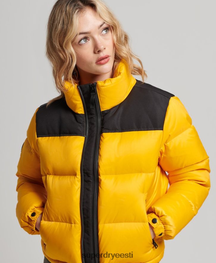 Superdry naised sportliku koodiga puffjakk B2LT45511 Riietus kollane