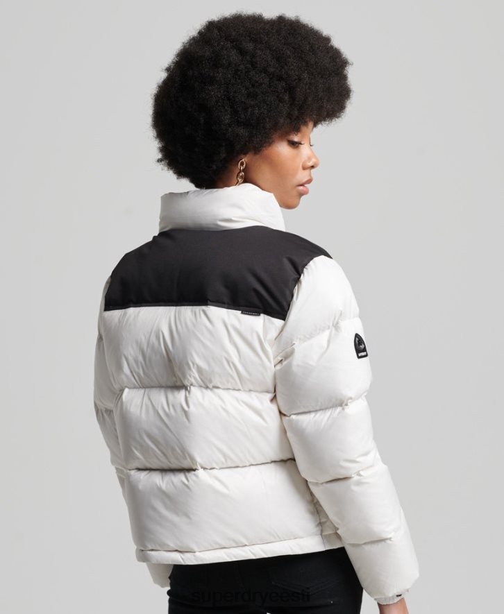 Superdry naised sportliku koodiga puffjakk B2LT45579 Riietus valge