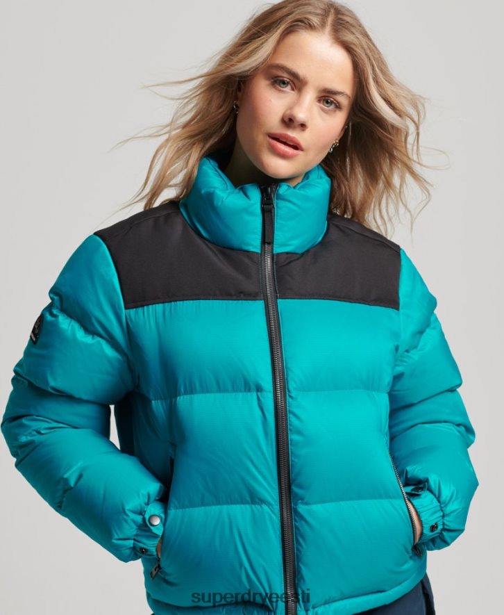 Superdry naised sportliku koodiga puffjakk B2LT45631 Riietus roheline