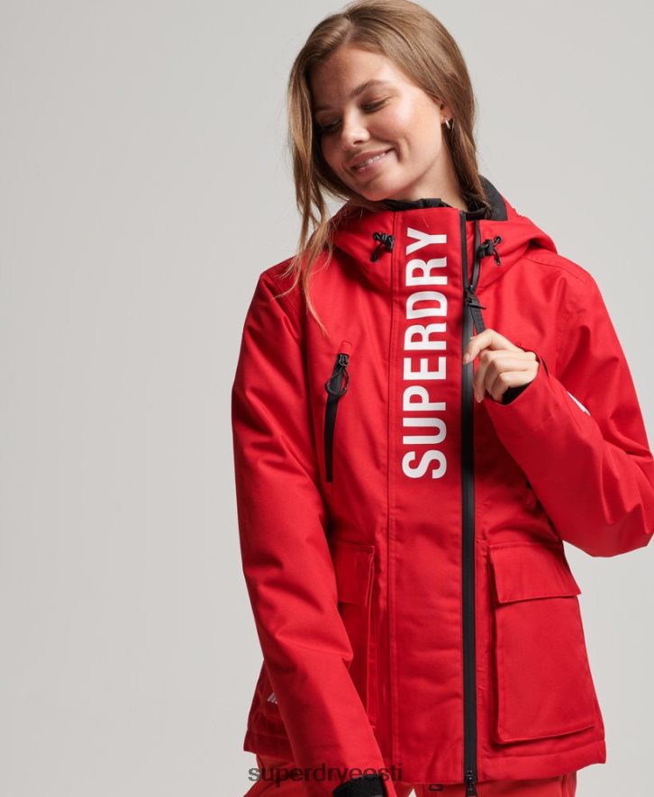 Superdry naised suusapäästejope B2LT46530 Riietus punane