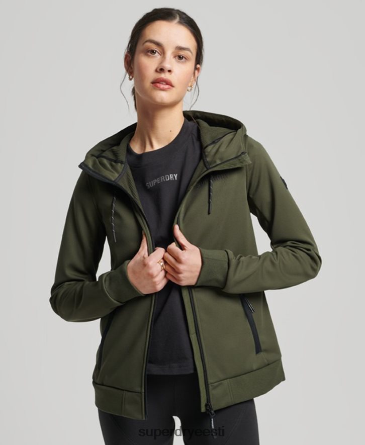 Superdry naised tehniline softshell jope B2LT45614 Riietus khaki