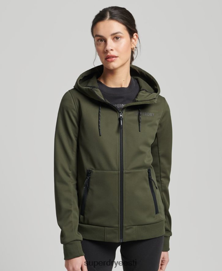 Superdry naised tehniline softshell jope B2LT45614 Riietus khaki