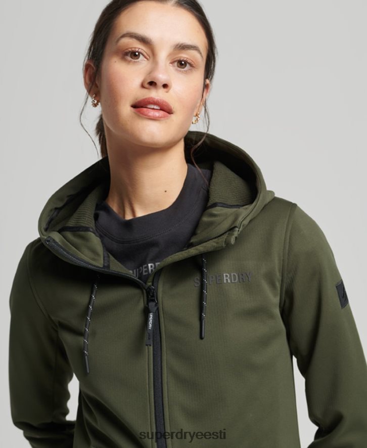 Superdry naised tehniline softshell jope B2LT45614 Riietus khaki