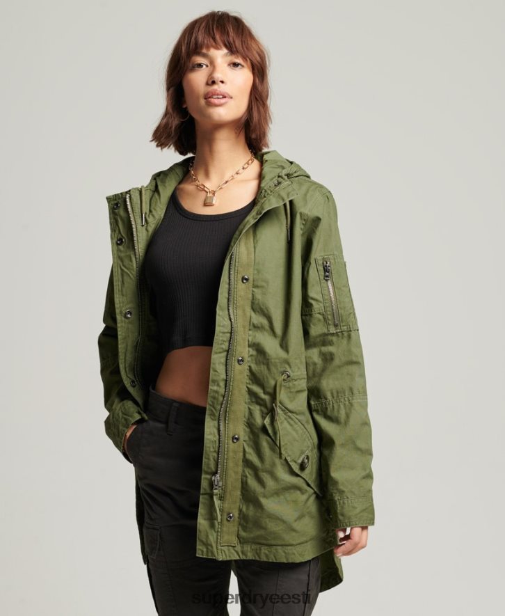 Superdry naised väliparka B2LT45433 Riietus khaki