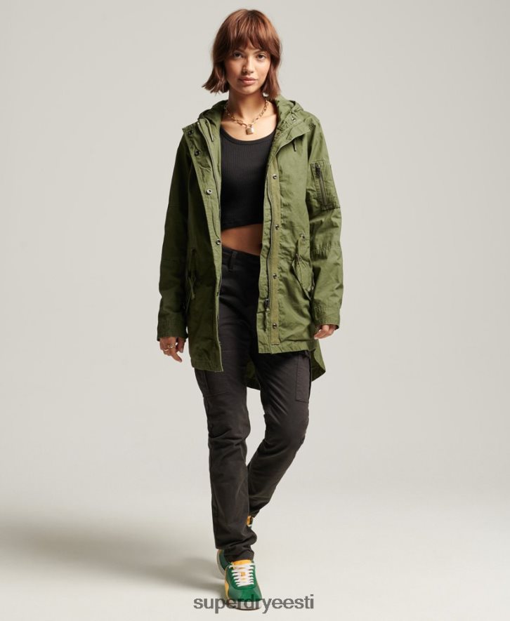 Superdry naised väliparka B2LT45433 Riietus khaki