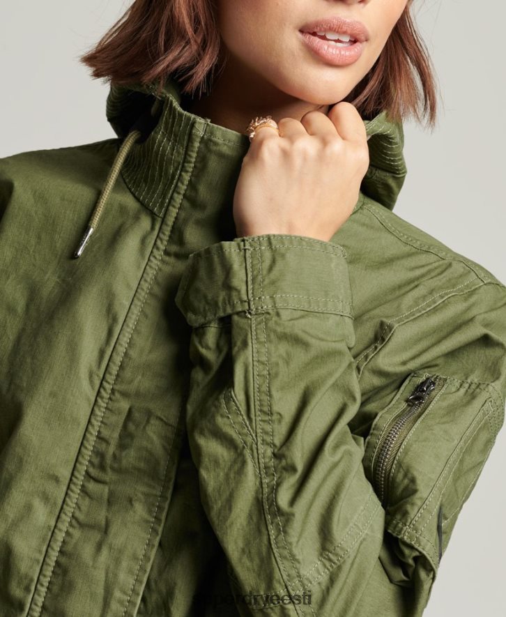 Superdry naised väliparka B2LT45433 Riietus khaki