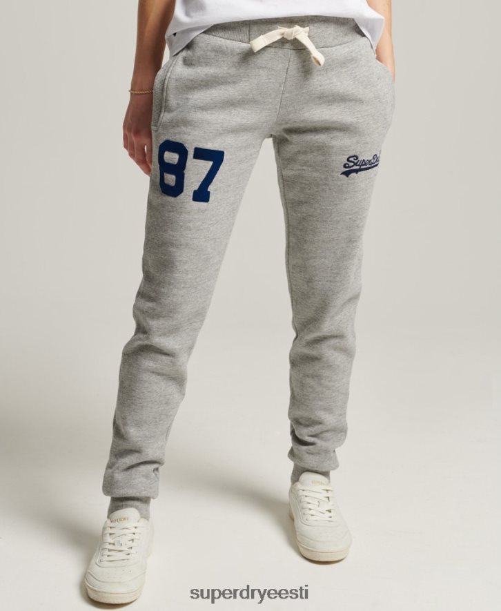 Superdry naised vanaaegse logoga kolledži jooksjad B2LT46656 Riietus hall