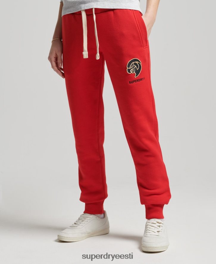 Superdry naised vanaaegsed kolledžijooksjad B2LT46587 Riietus punane