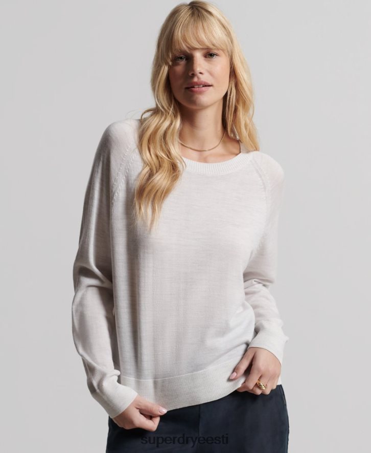 Superdry naised merino meeskonna hüppaja B2LT46712 Riietus helehall