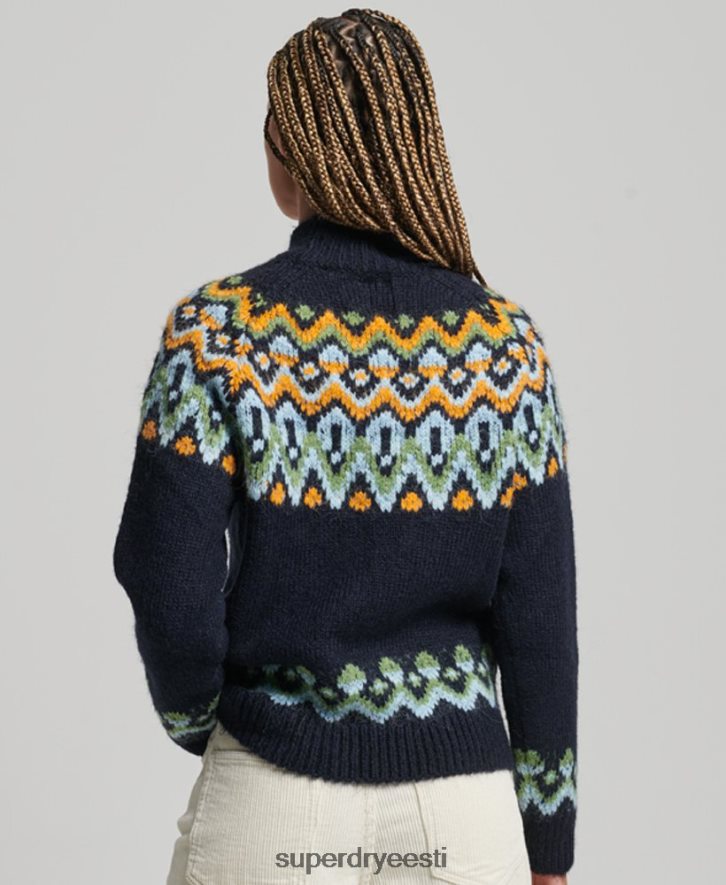 Superdry naised slouchy fairisle jumper B2LT44025 Riietus merevägi