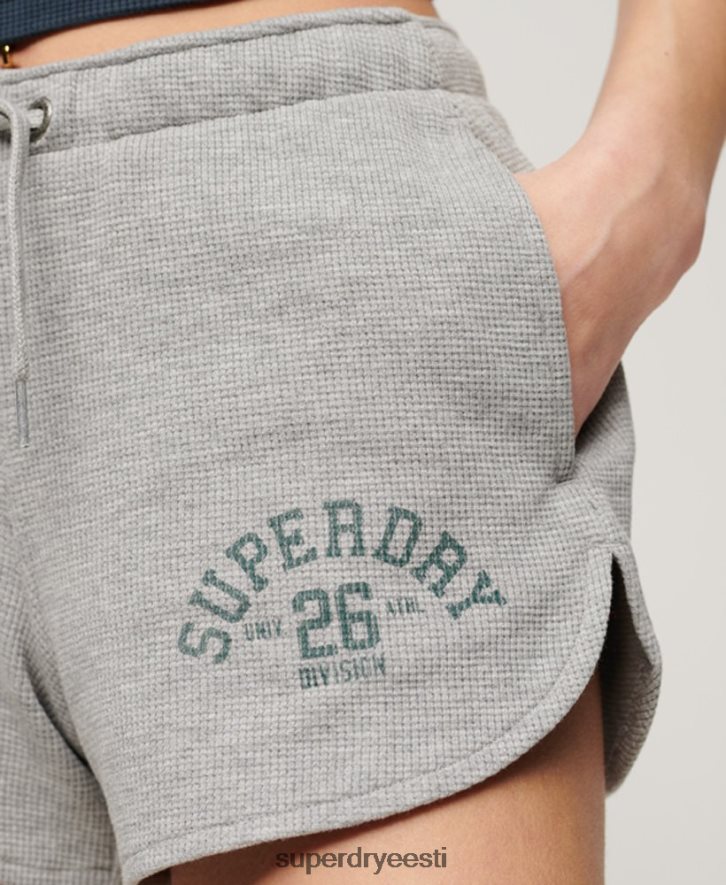 Superdry naised sportlikud vahvlipüksid B2LT42183 Riietus hall