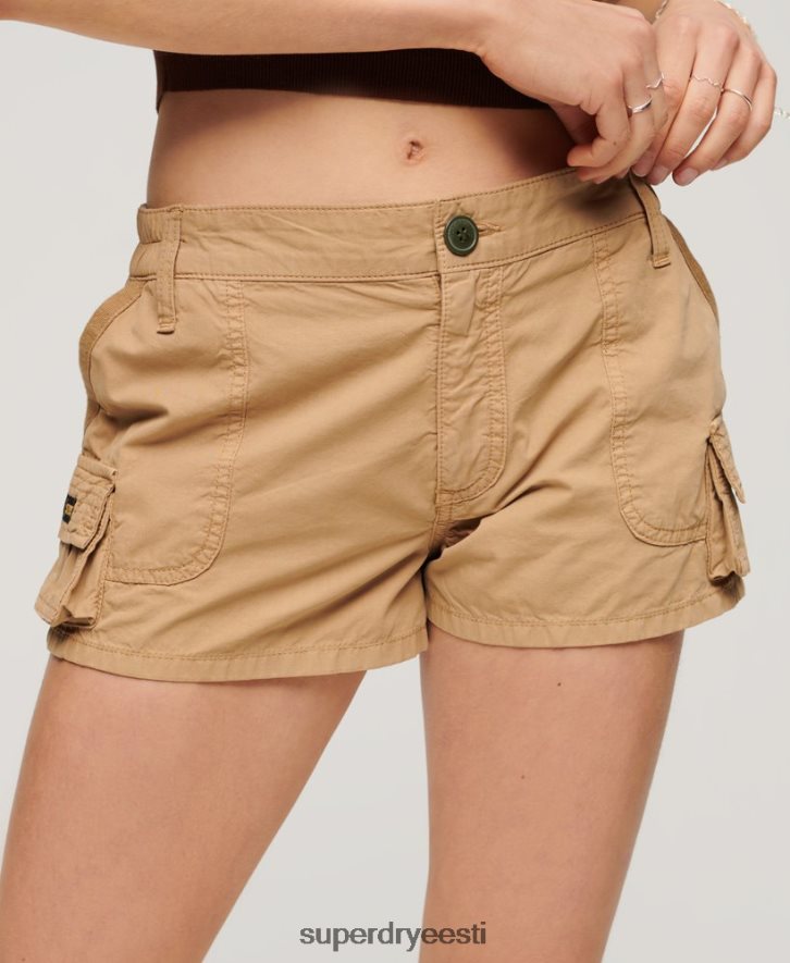 Superdry naised tarbekauba lühikesed püksid B2LT42124 Riietus tan