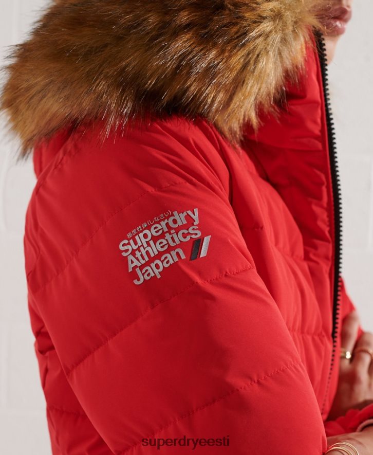 Superdry naised arktiline kõrge puhvmantel B2LT43648 Riietus punane