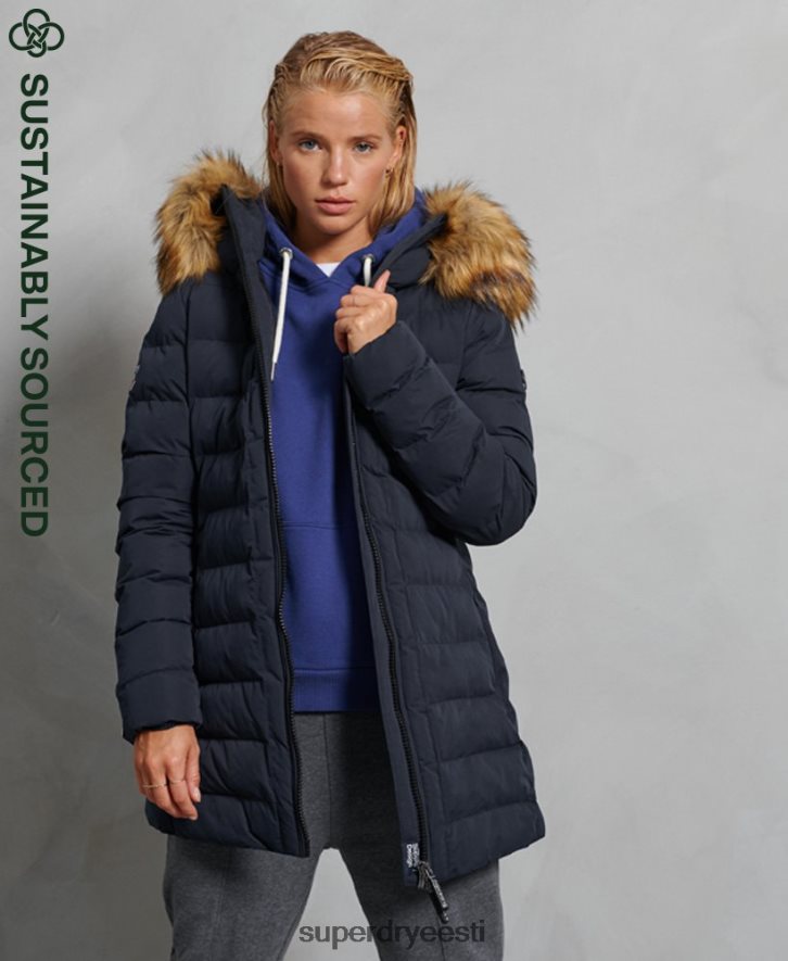 Superdry naised arktiline kõrge puhvmantel B2LT45655 Riietus merevägi