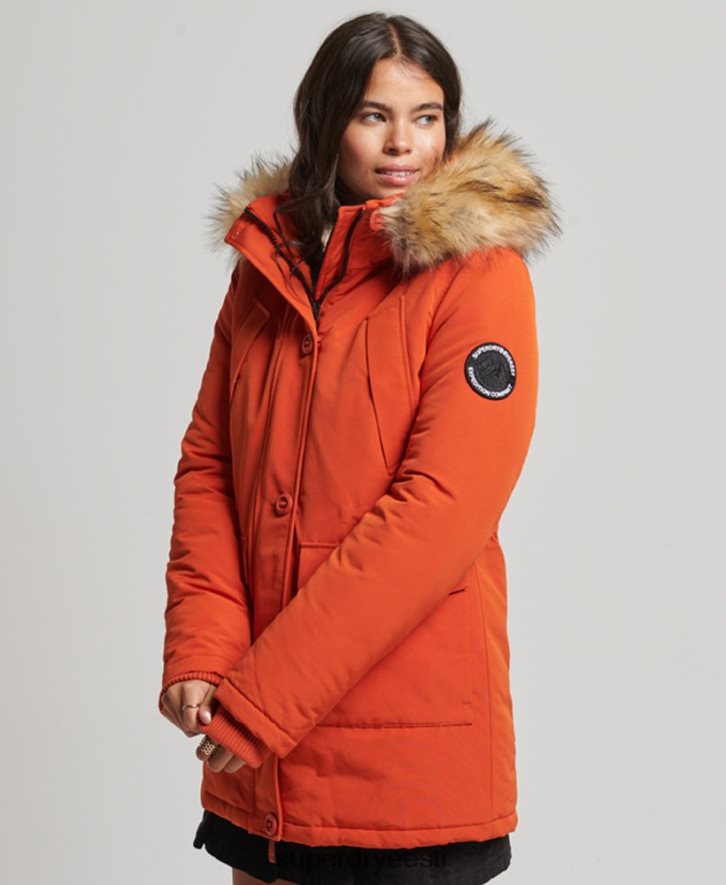 Superdry naised everest parkmantel B2LT43684 Riietus oranž