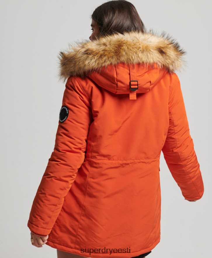 Superdry naised everest parkmantel B2LT43684 Riietus oranž