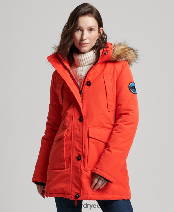 Superdry naised everest parkmantel B2LT43785 Riietus oranž