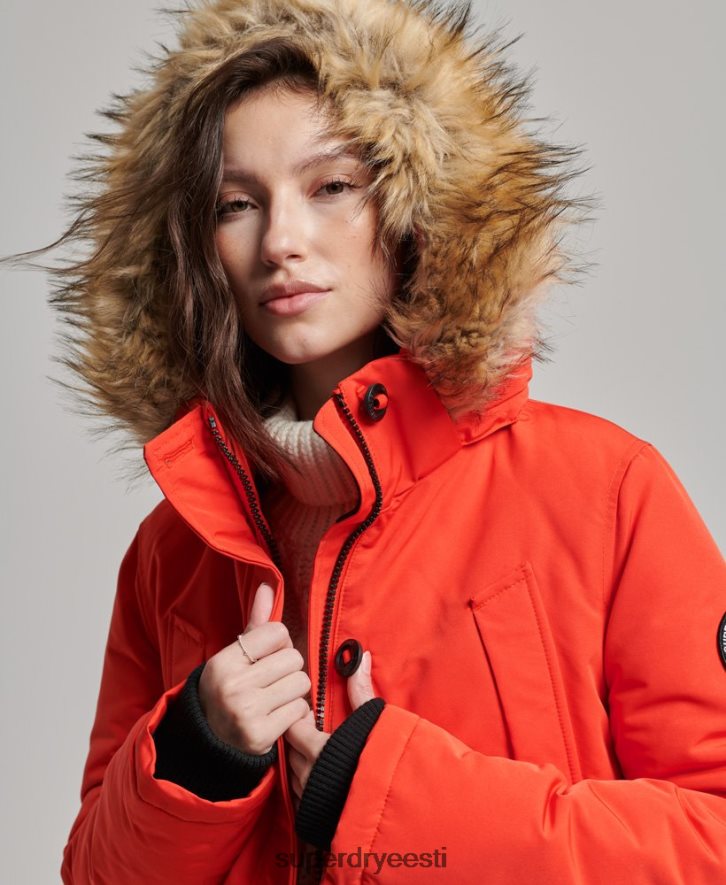 Superdry naised everest parkmantel B2LT43785 Riietus oranž