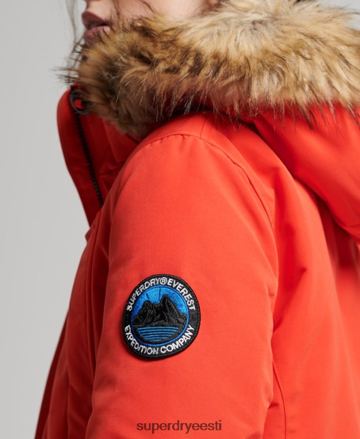 Superdry naised everest parkmantel B2LT43785 Riietus oranž