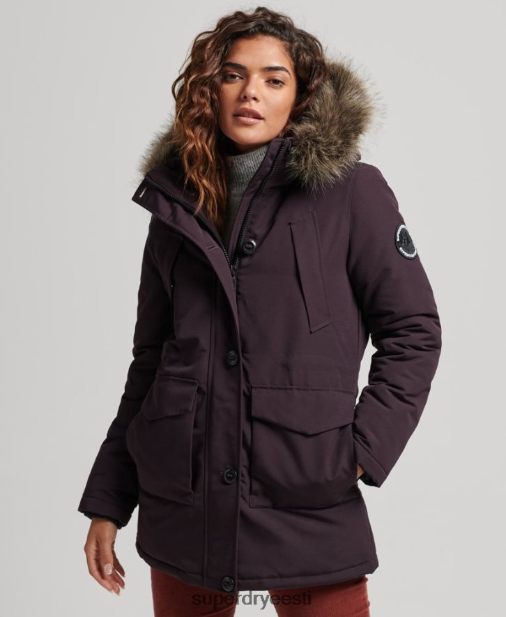 Superdry naised everest parkmantel B2LT43786 Riietus lilla