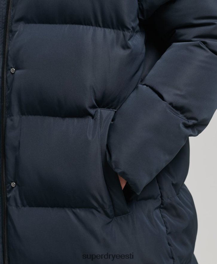 Superdry naised kapuutsiga maxi-puhvermantel B2LT43594 Riietus merevägi