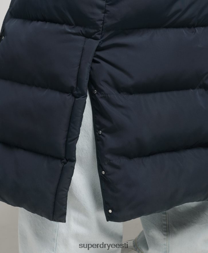 Superdry naised kapuutsiga maxi-puhvermantel B2LT43594 Riietus merevägi