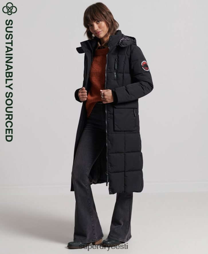 Superdry naised õngejada everesti mantel B2LT45512 Riietus must