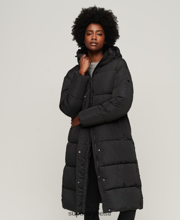 Superdry naised õngejada mantel B2LT43571 Riietus must