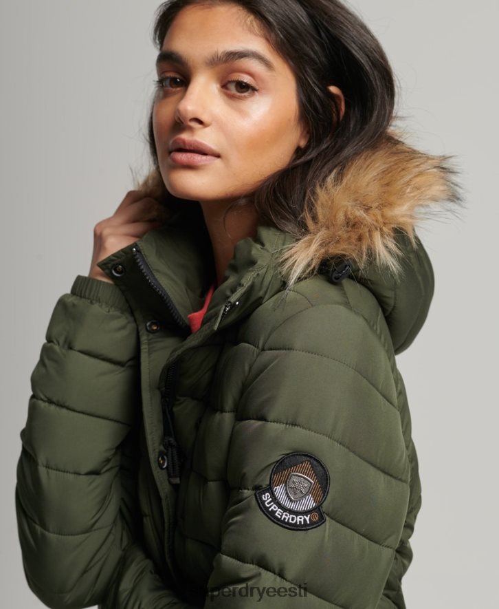 Superdry naised superõngejadaga fuji mantel B2LT43649 Riietus khaki