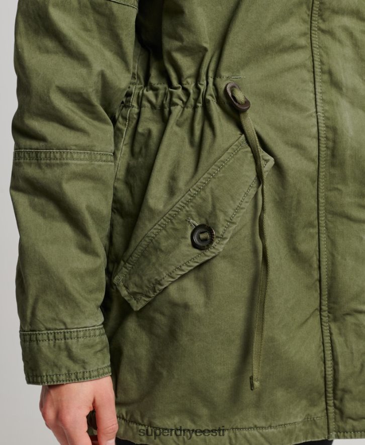 Superdry naised väliparka mantel B2LT45538 Riietus roheline