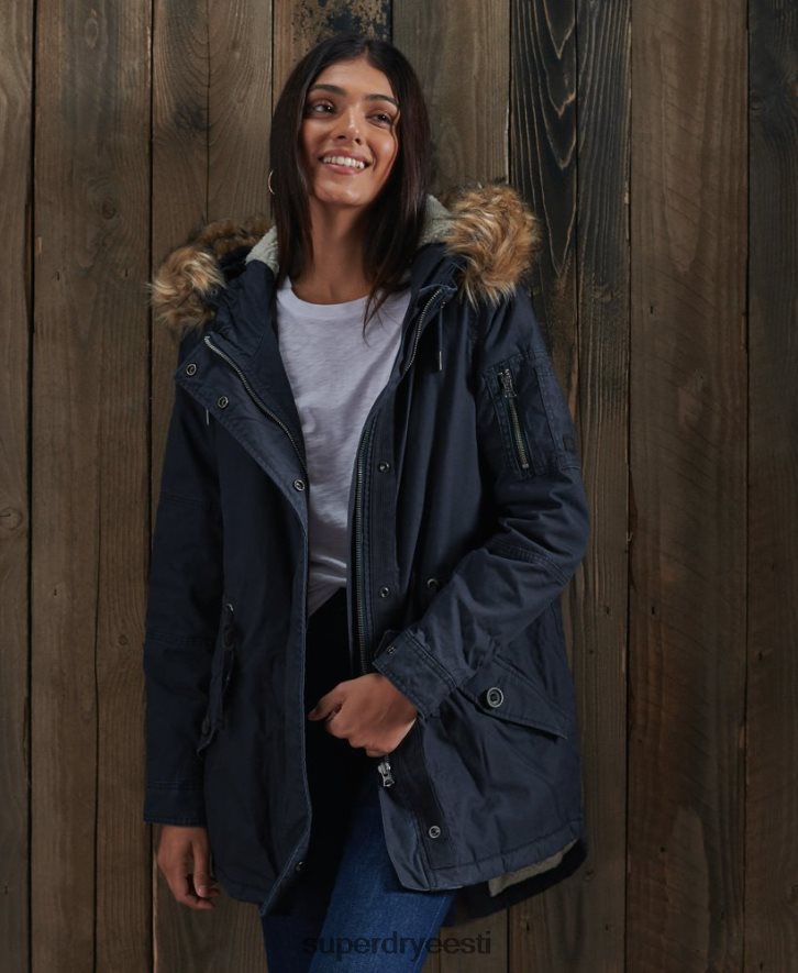 Superdry naised väliparka mantel B2LT45624 Riietus merevägi