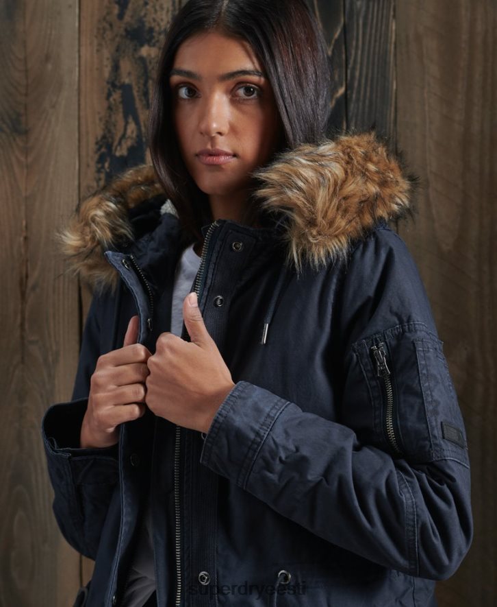 Superdry naised väliparka mantel B2LT45624 Riietus merevägi