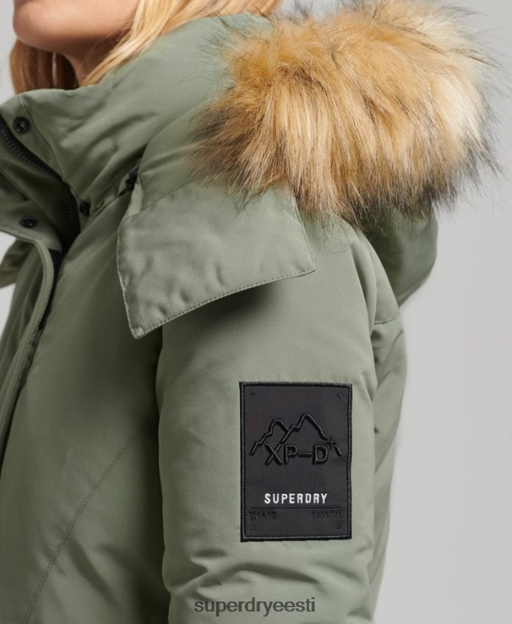 Superdry naised xpd everest parkmantel B2LT43655 Riietus khaki