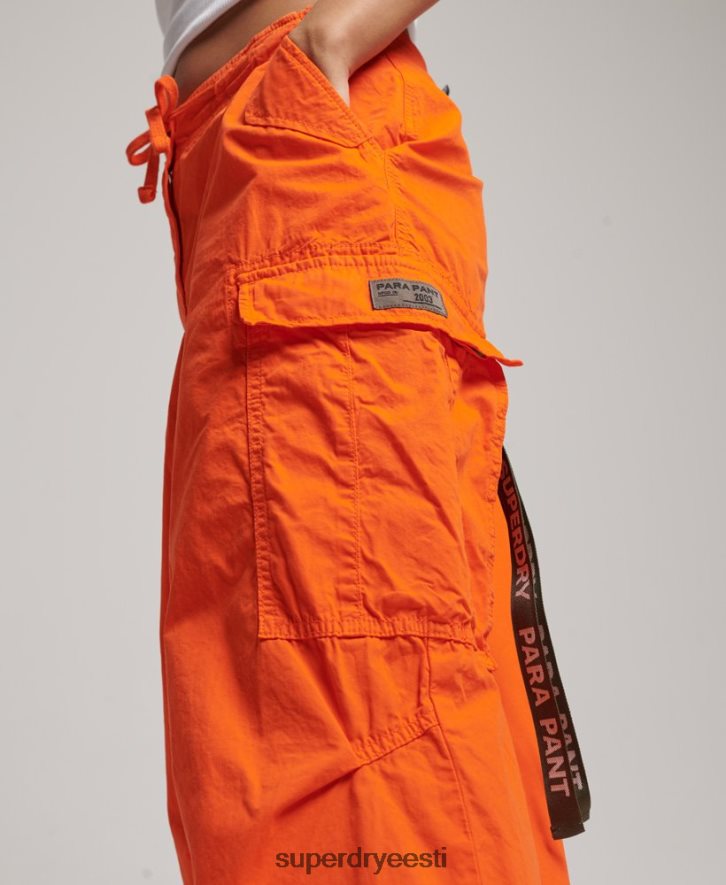 Superdry naised kottis langevarjupüksid B2LT41973 Riietus oranž