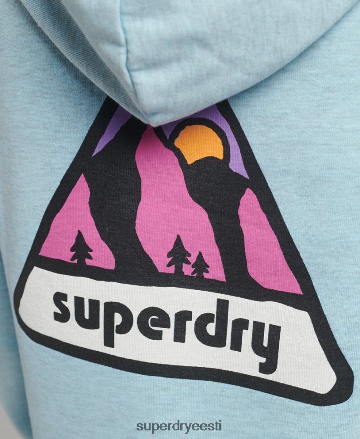 Superdry naised 90ndate maastikugraafiline kapuuts B2LT45907 Riietus helesinine