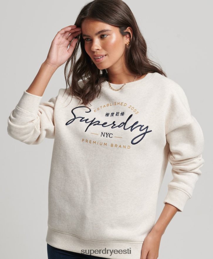 Superdry naised asutatud meeskonna dressipluus B2LT43499 Riietus beež