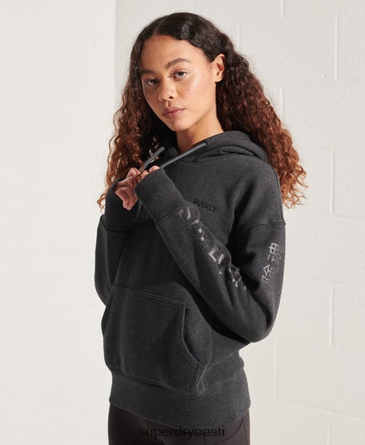 Superdry naised ettevõtte logoga kapuuts B2LT46125 Riietus tumehall