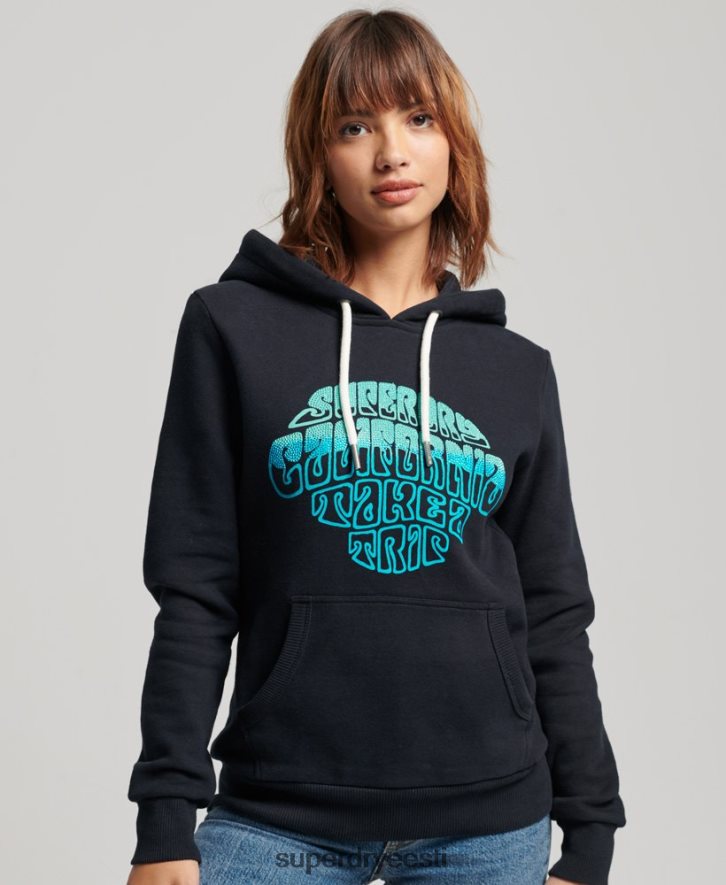 Superdry naised kaunistatud kapuuts B2LT42160 Riietus merevägi