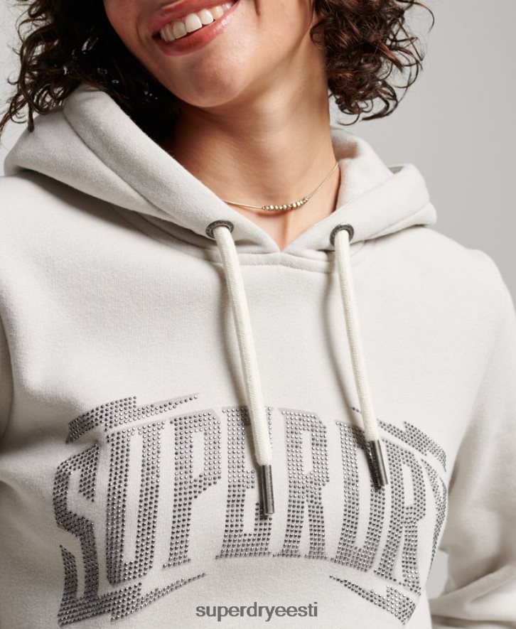 Superdry naised kaunistatud kapuuts B2LT43280 Riietus helehall