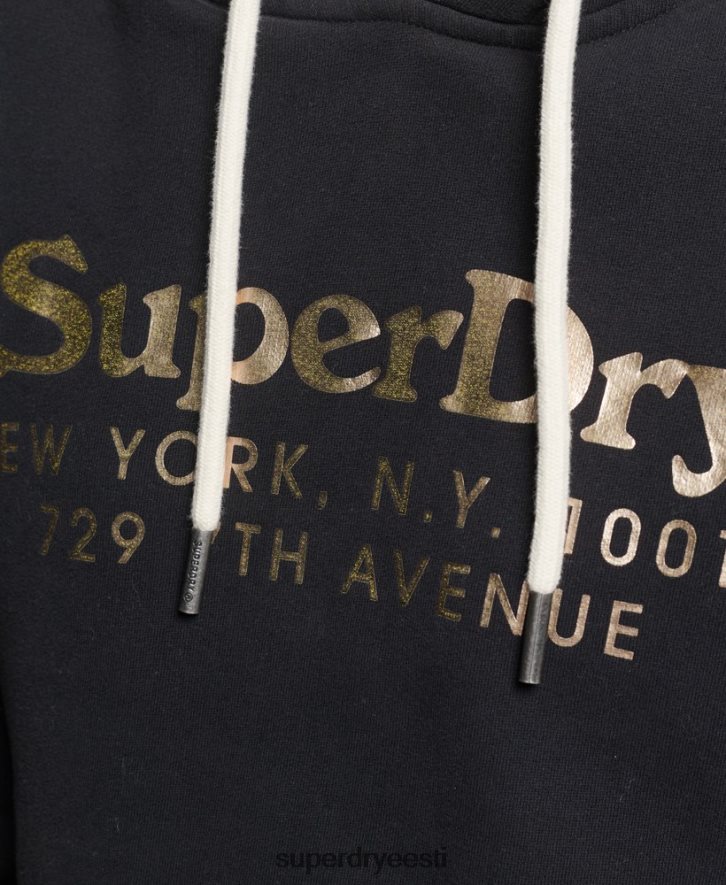 Superdry naised koht huvi hoodie B2LT45985 Riietus must