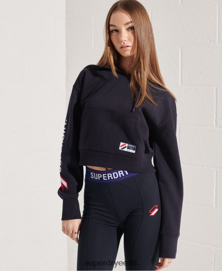 Superdry naised koodigraafika boxy kapuuts B2LT43489 Riietus merevägi