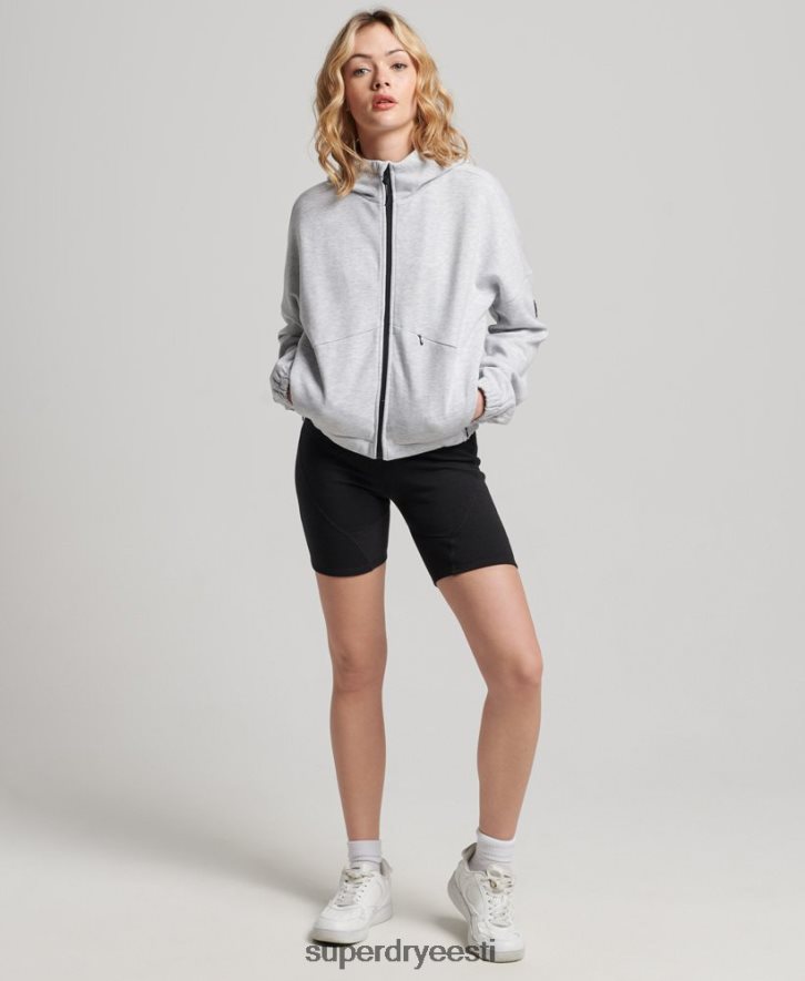 Superdry naised kooditehniline tõmblukuga kapuuts B2LT45847 Riietus hall