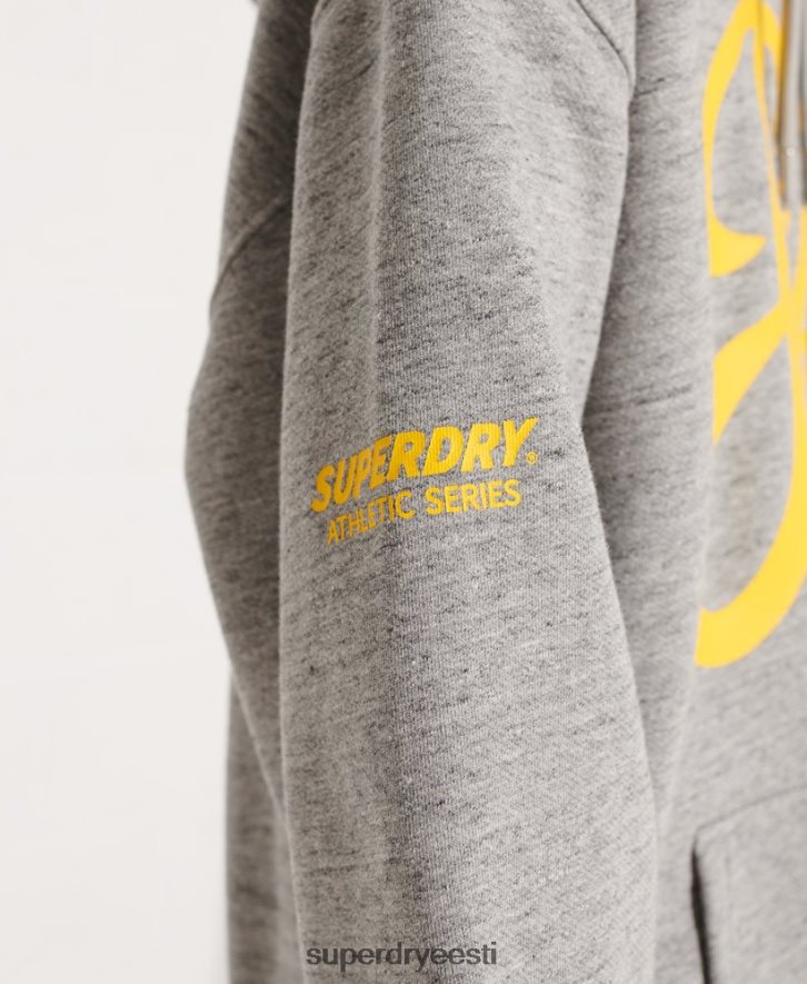 Superdry naised läbikriipsutatud ülisuur kapuuts B2LT45976 Riietus helehall