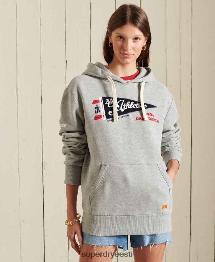 Superdry naised ülisuur aac graafiline kapuuts B2LT43472 Riietus hall