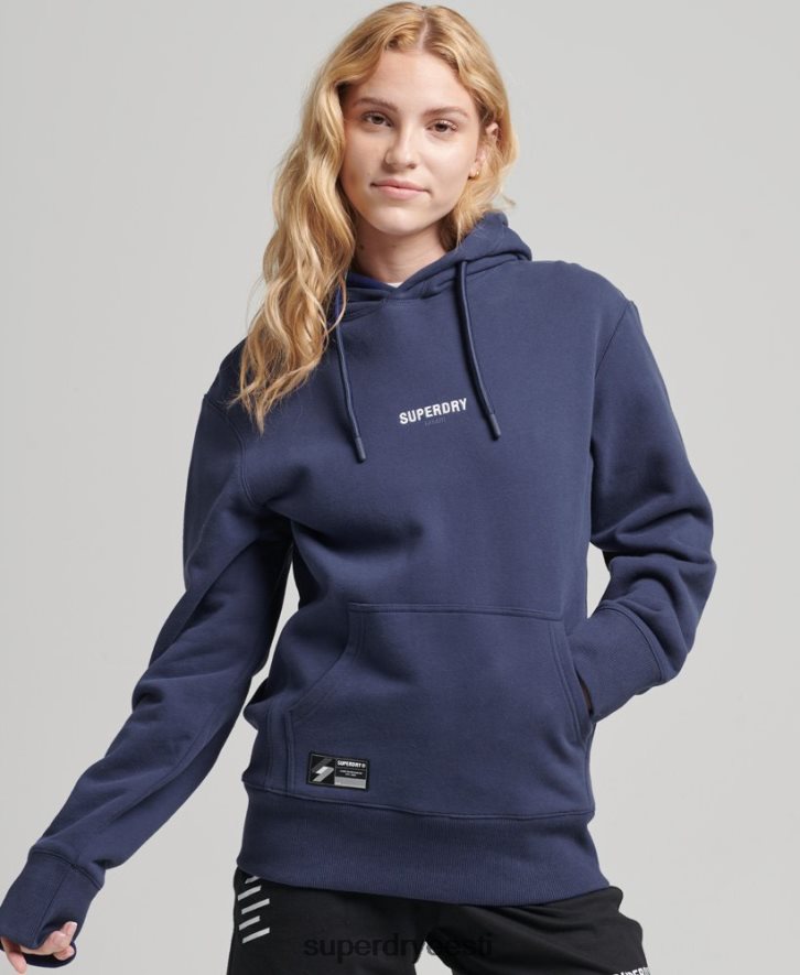 Superdry naised mikrologoga kapuuts B2LT45885 Riietus merevägi