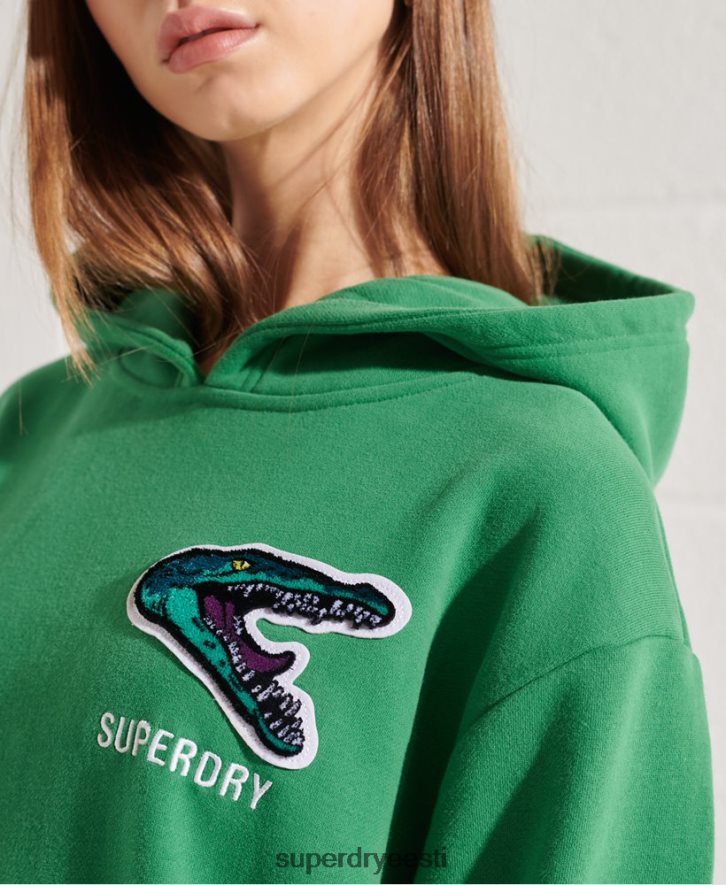 Superdry naised moodne frantsiisi ülisuur kapuuts B2LT46052 Riietus roheline